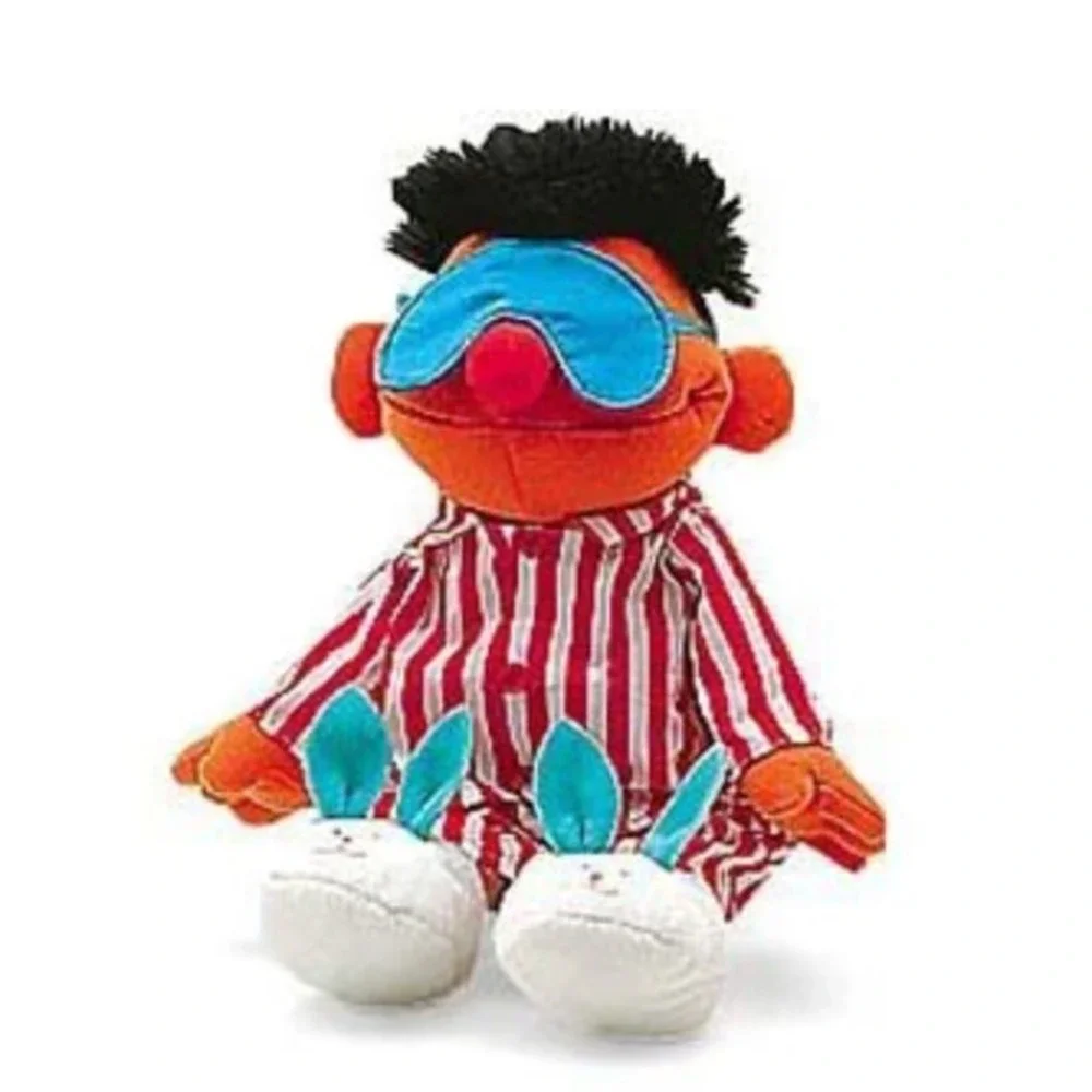 Vintage 1996 Tyco Sesame Street Sleep and‎ Snore Ernie Talking Singing Doll NEW